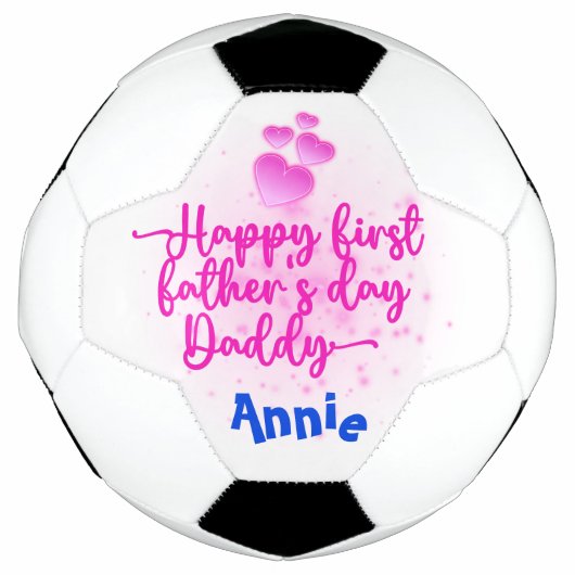 Happy First Vaderdag Papa | Voetbal (Voorkant)