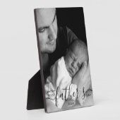 Happy First Vaderdag Photo Dad Gift Fotoplaat (Zijkant)