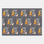 Happy First Vaderdag Schattige Pastel Inpakpapier Vel (Voorkant)