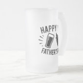 Happy First Vaderdag woordkunst Matglas Bierpul (Voorkant rechts)