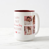 Happy First Valentine's Day Custom Coffee Mug  (Devant droit)
