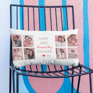 Happy First Valentine's Day Together Custom Pillow Kussen