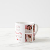 Happy First Valentine's Day Together Espresso Mug (Devant droit)