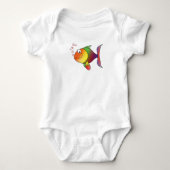 Happy Fish Baby T-shirt (Voorkant)