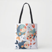 Happy Fish Friends Draagtas (Voorkant)