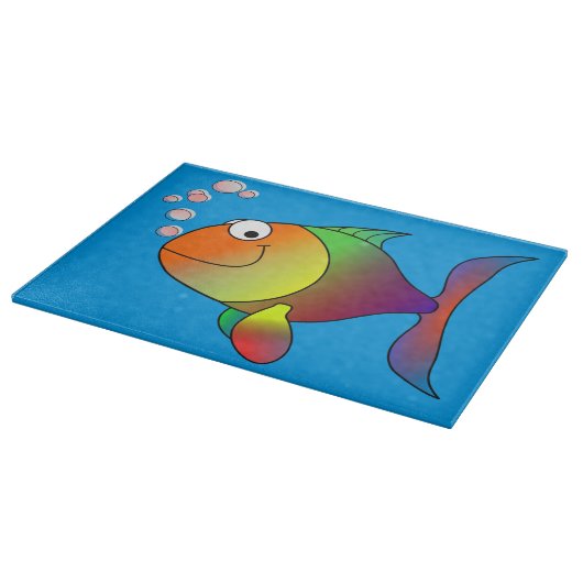 Happy fish snijplank (Hoek)