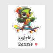 Happy Flappy Personnalisé Vinyl Sticker (Feuille)