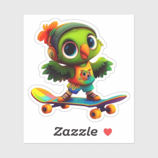 Happy Flappy Vinyl Sticker (Feuille)