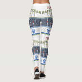 Happy Flippin' Hanukkah "Sweater" Leggings (Achterkant)