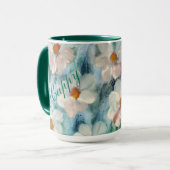Happy Floral Coffee Mok (Voorkant links)