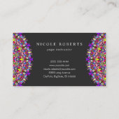 Happy Floral Mandala Visitekaartje (Achterkant)