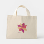 Happy Flower Canvas tas (Achterkant)