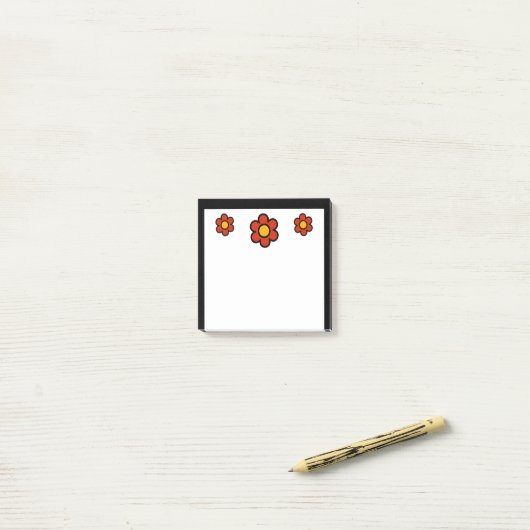 Happy Flower Post-it® Notes (Op bureau)