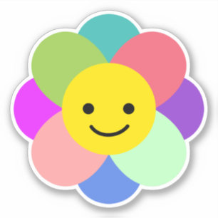 Happy Flower Sticker