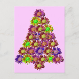 Happy Flower-structuur Briefkaart