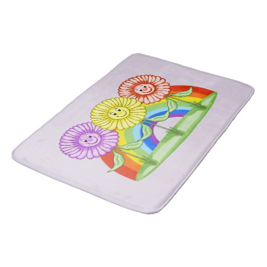Happy Flowers Bath Mat (Gekanteld)