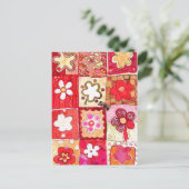 Happy Flowers Briefkaart (Staand voorkant)