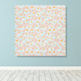 Happy Flowers Canvas Afdruk