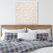 Happy Flowers Canvas Afdruk (Insitu (Slaapkamer))