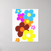 Happy Flowers Canvas Afdruk (Voorkant)