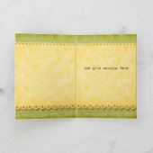 Happy Flowers Easter Egg Feestdagen Kaart (Binnen)