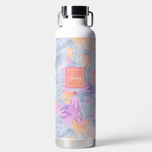 Happy Flowers Pastels Geen Plastic Waterfles