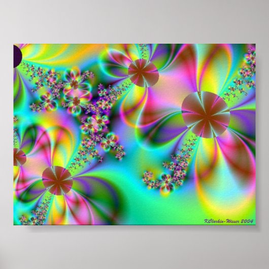 Happy Flowers Poster (Voorkant)