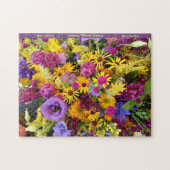 Happy Flowers Puzzel Personaliseren Legpuzzel (Horizontaal)