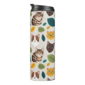 Happy Flowers & Smiling Creatures Digital Print -  Thermosbeker (Geroteerd rechts)