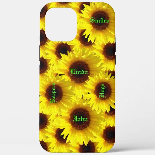 Happy Flowers - Zonnebloem Case-Mate iPhone Case (Achterkant)