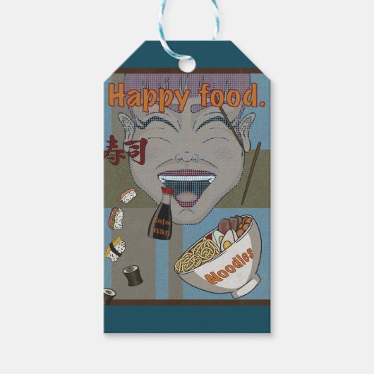 Happy Food Cadeaulabel (Voorkant)