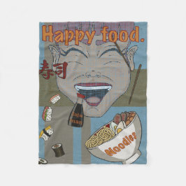 Happy Food Fleece Deken