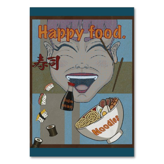 Happy Food Kaart (Achterkant)
