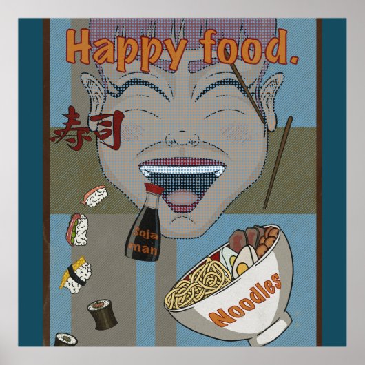 Happy Food Poster (Voorkant)