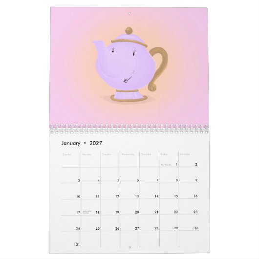 Happy Food Year 2014 Kalender (Jan 2027)