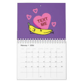 Happy Foods Design Cute Schattige grappige vruchte Kalender (Feb 2026)