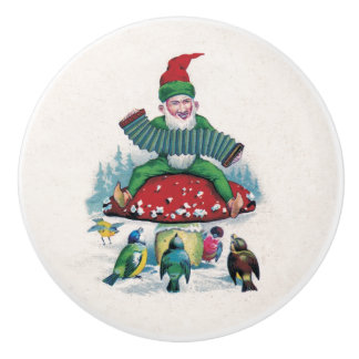 Happy Forest Gnome Keramische Knop
