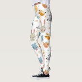Happy Forrest Animals Pattern Leggings (Links)