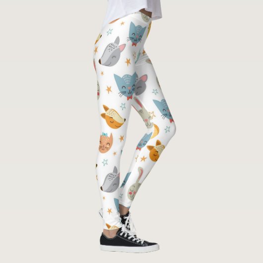 Happy Forrest Animals Pattern Leggings (Rechts)