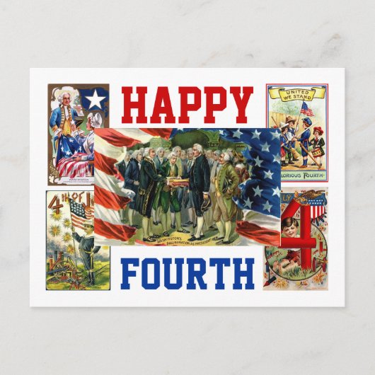 Happy Fourth Briefkaart (Voorkant)