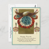 Happy Fourth Briefkaart (Voorkant / Achterkant)