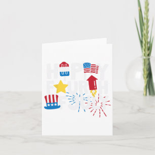 Happy Fourth of Juli Kaart