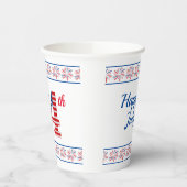 Happy Fourth of july 8oz Paper Cup Papieren Bekers (Links)