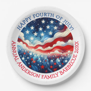 Happy Fourth of July Gepersonaliseerd Papieren Bordje
