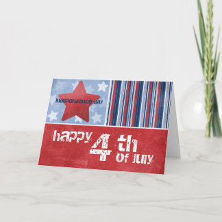 Happy Fourth of July Wenskaart Kaart