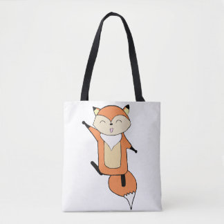 Happy Fox Canvas tas