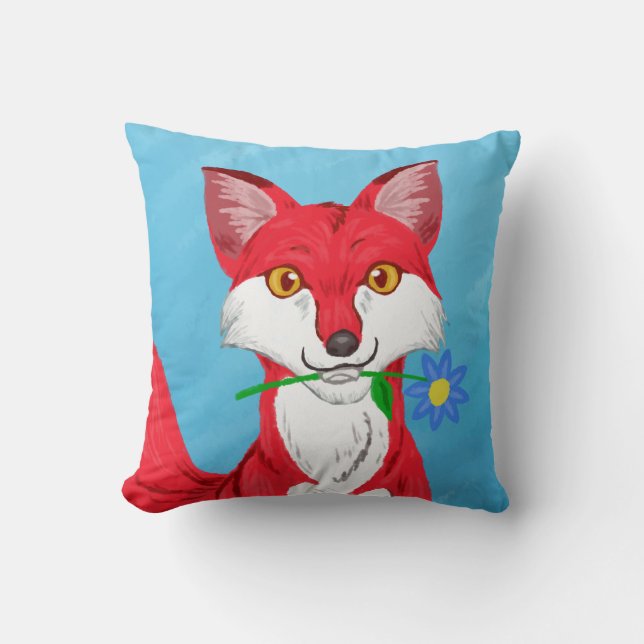 Happy Fox Kussen (Voorkant)