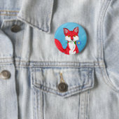Happy Fox Ronde Button 5,7 Cm (In situ)