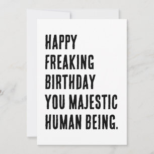 Happy Freaking Birthday Grappig Sarcastisch Feestdagenkaart