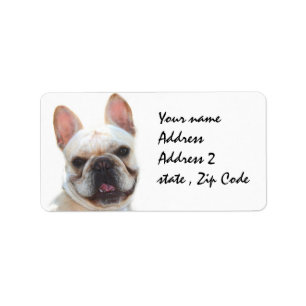 Happy French Bulldog Etiket